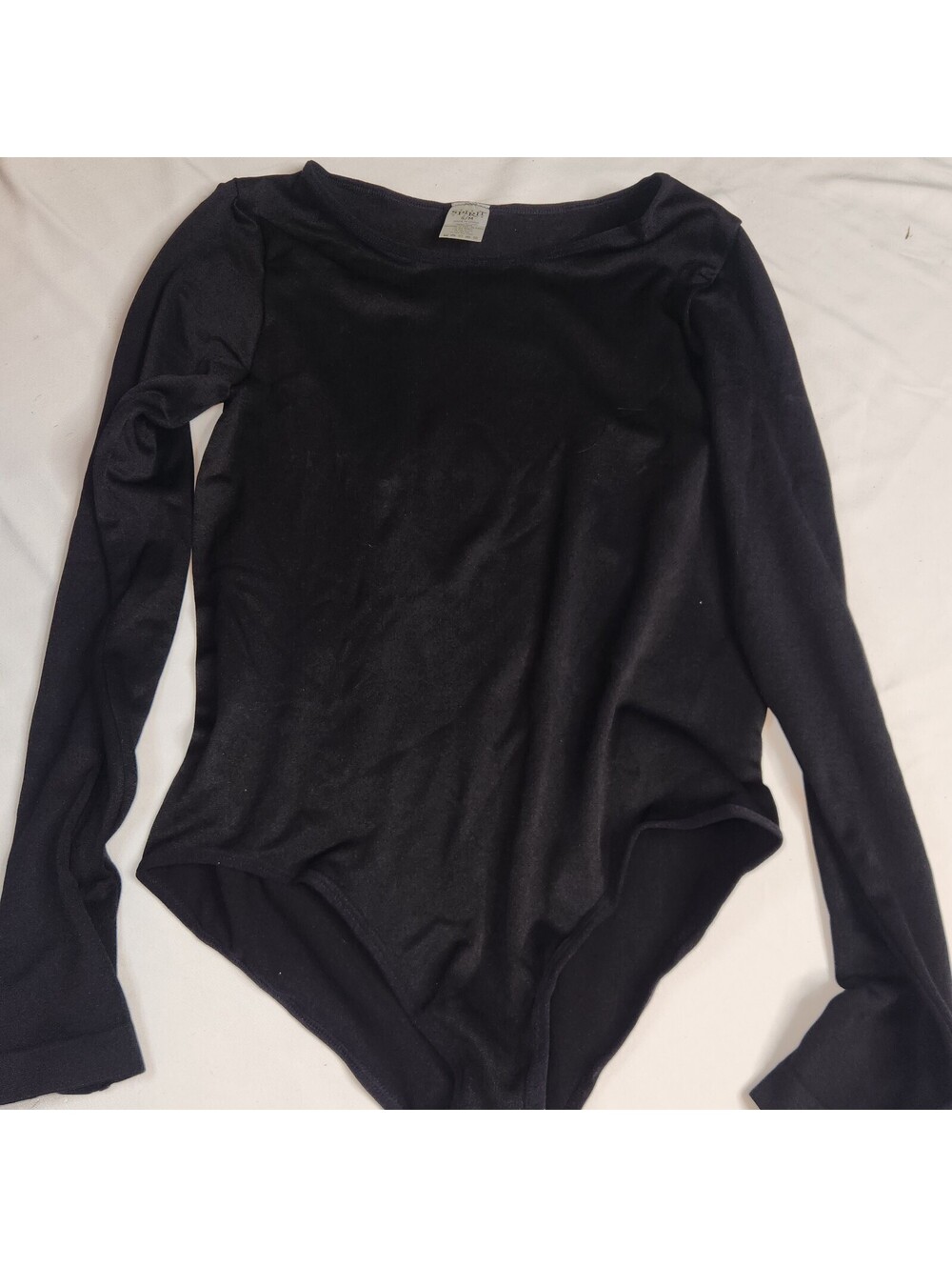 Spirit Halloween Black Long Sleeve Bodysuit S/M